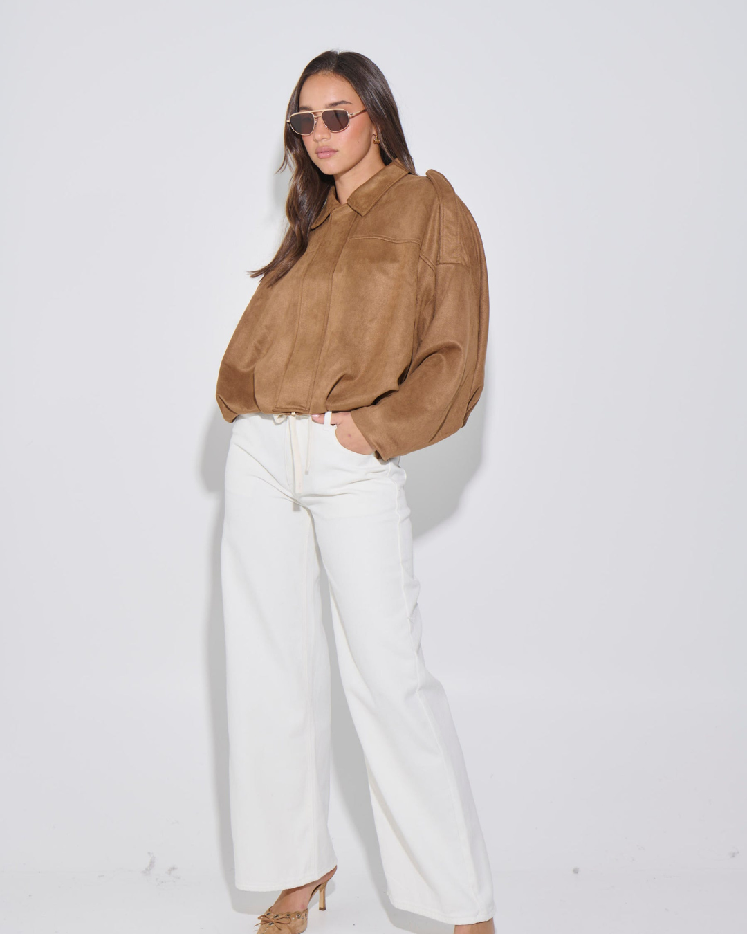 Alaigro Women's Suede Bomber
