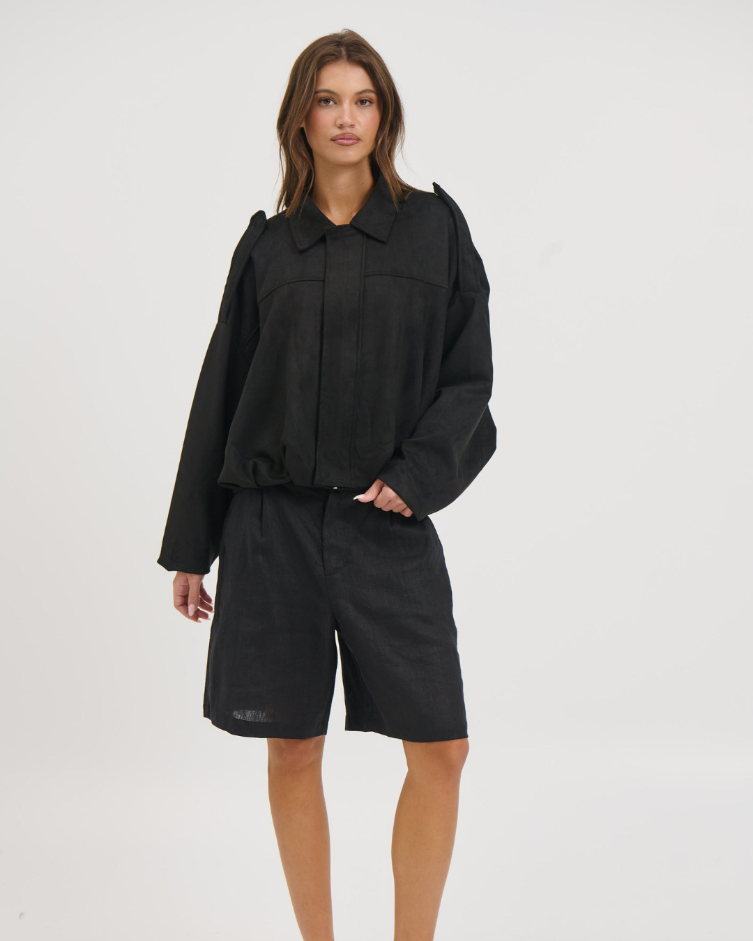 Alaigro Women's Suede Bomber
