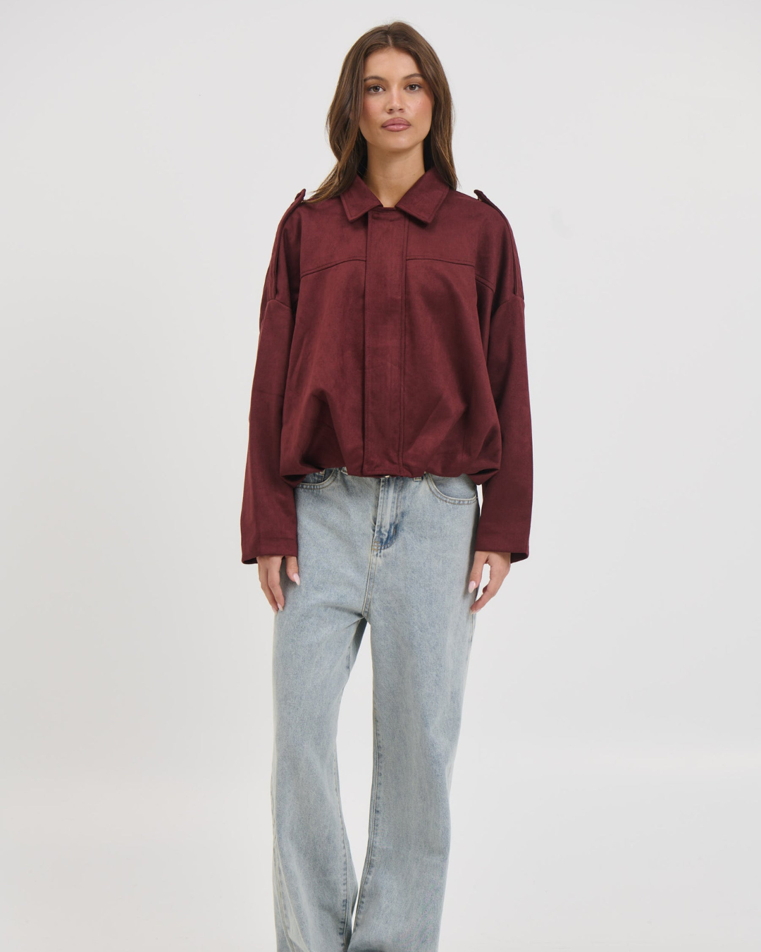 Alaigro Women's Suede Bomber
