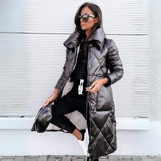 Longline Quilted Winter Coat