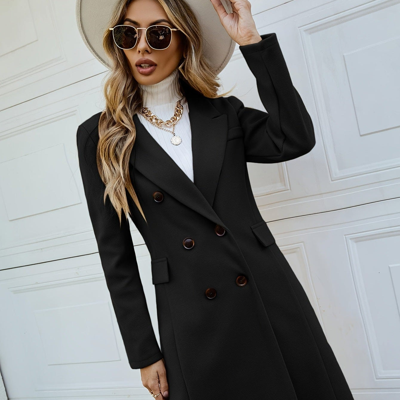 ClassicLuxe Wool Blend Coat