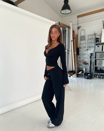 Ballet Wrap Knitwear Set