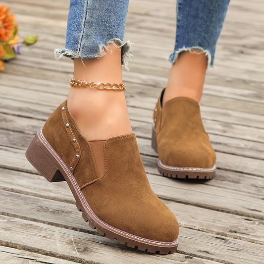 LunaStep™ Comfort Block Heel Ankle Boots