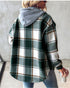 SableMont Modern Plaid Hood Coat