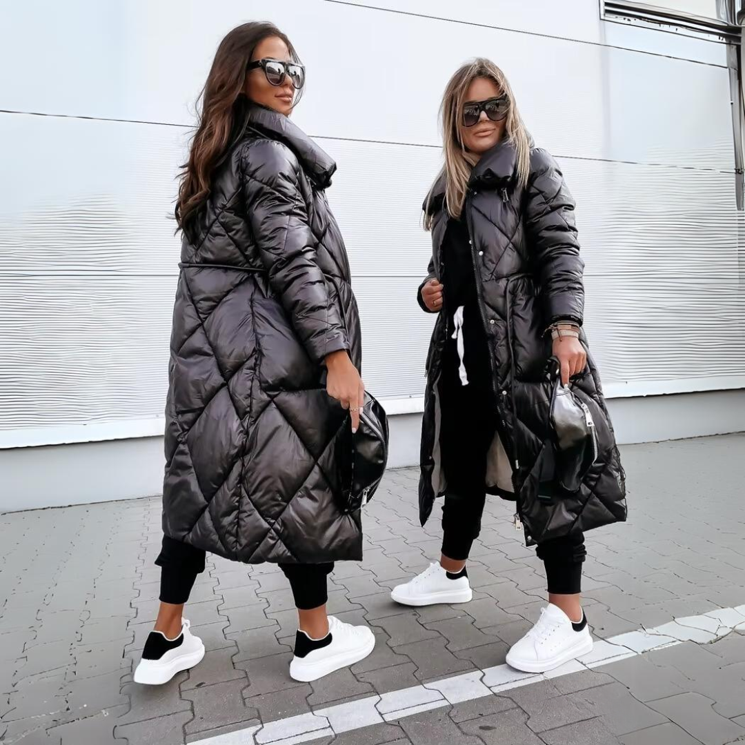 Longline Quilted Winter Coat