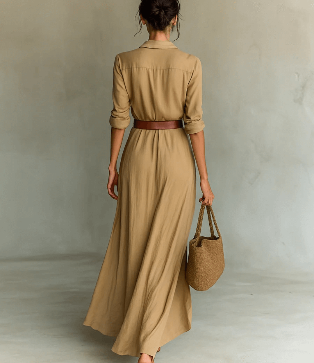 Elysiv Button Lapel Dress