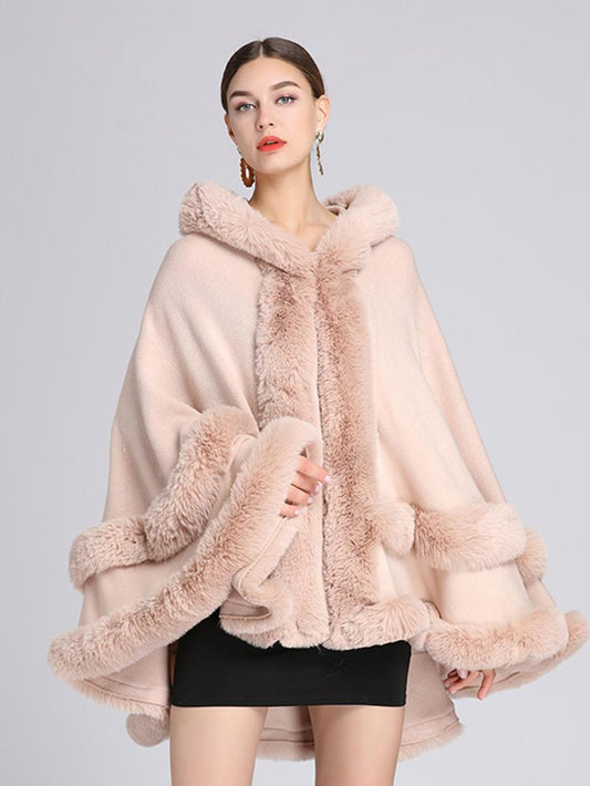 Cosy Luxe Faux Fur Cape