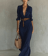 Elysiv Button Lapel Dress
