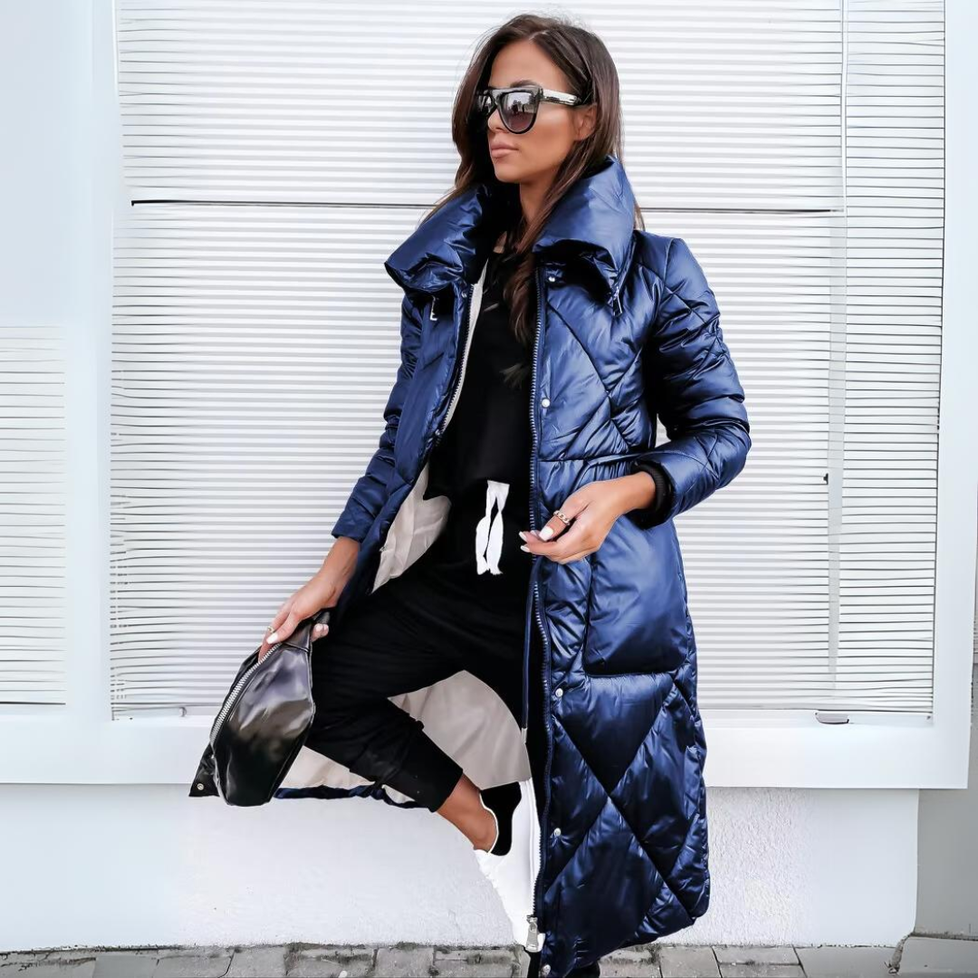 Longline Quilted Winter Coat