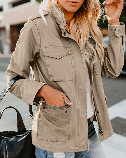 Effortless Edge Zip Jacket