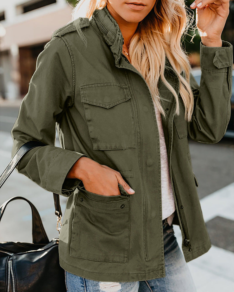 Effortless Edge Zip Jacket