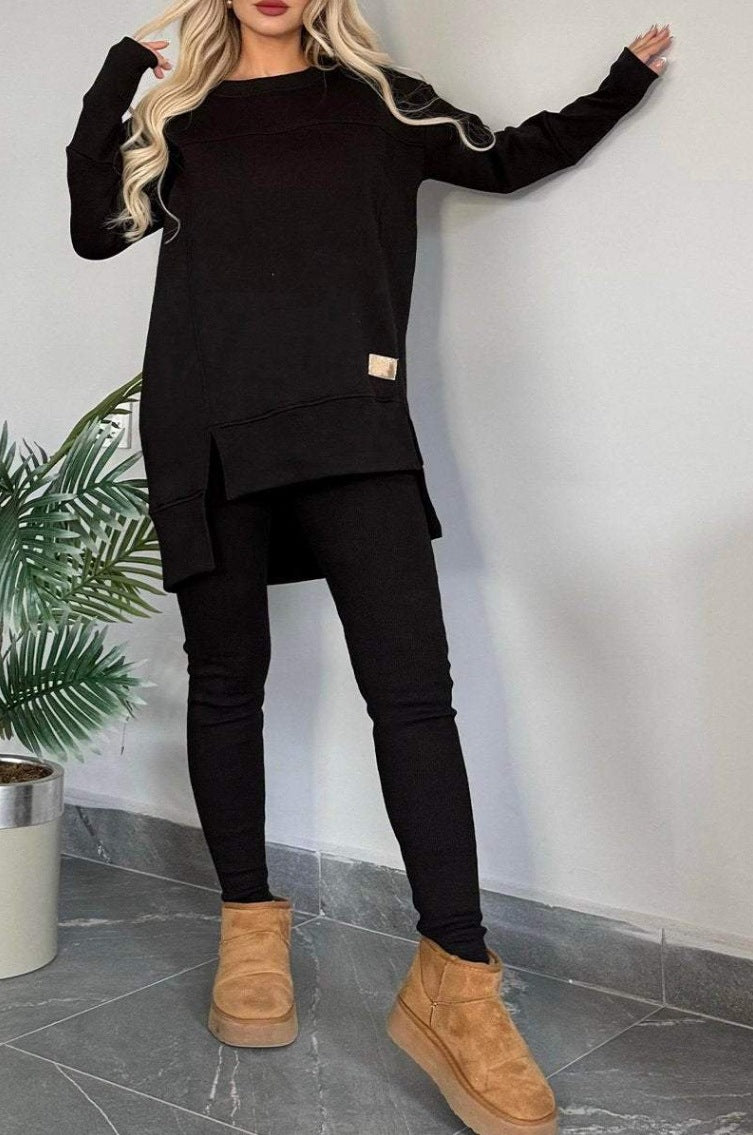 Stylish Long Sleeve Two-Piece