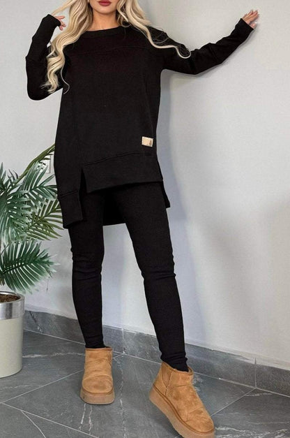 Stylish Long Sleeve Two-Piece