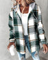 SableMont Modern Plaid Hood Coat