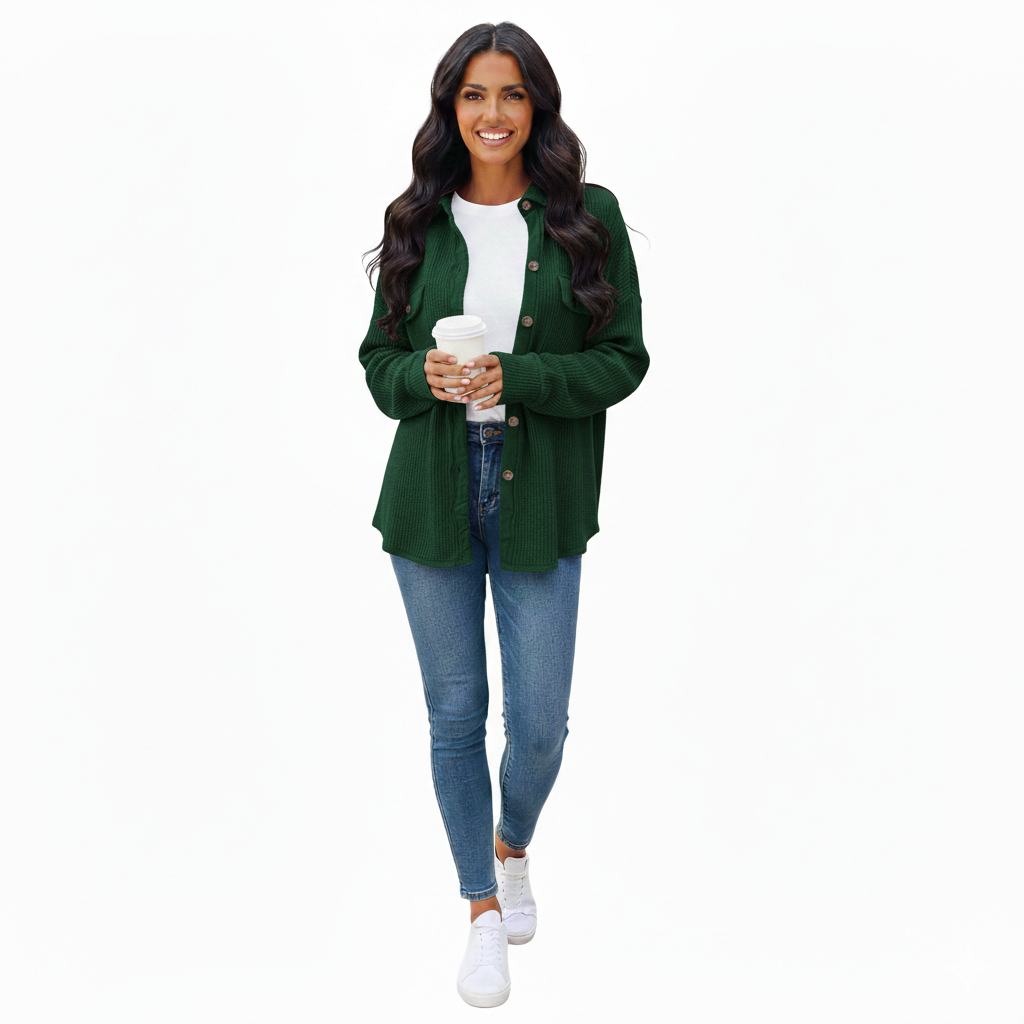 Elevated Knit Shirt Jacket