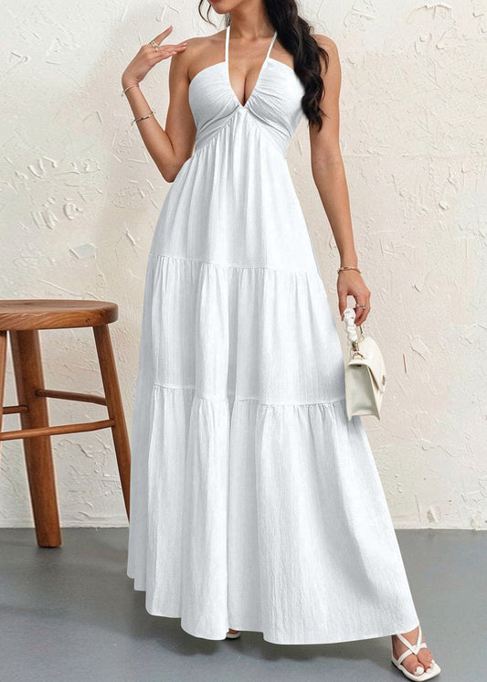 Backless Halter Dress