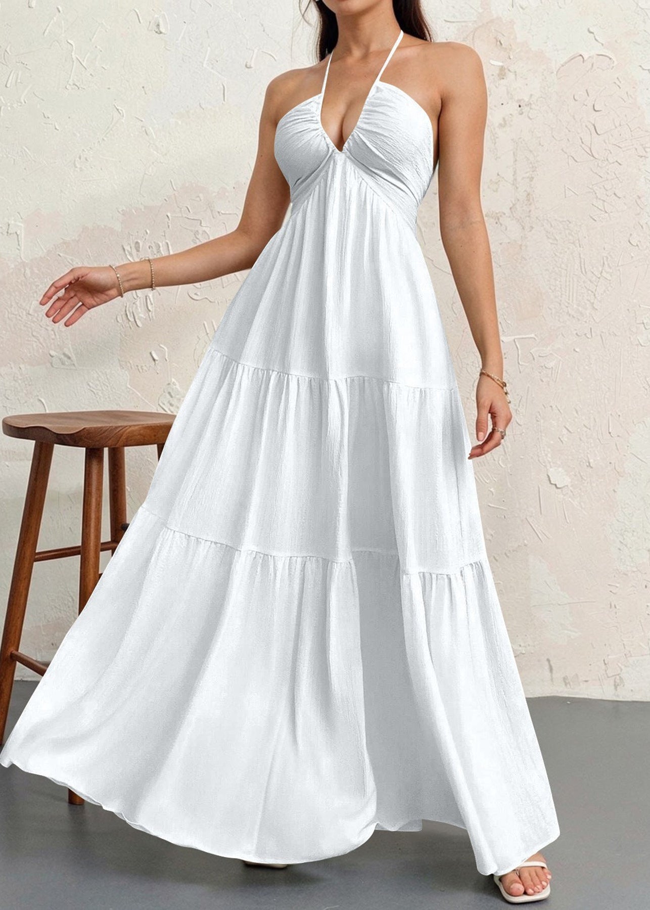 Backless Halter Dress