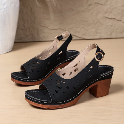 Retro Heel Sandal